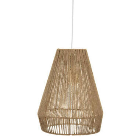 Lampe Suspension en Jute "Palm" 43cm Marron (1/3)