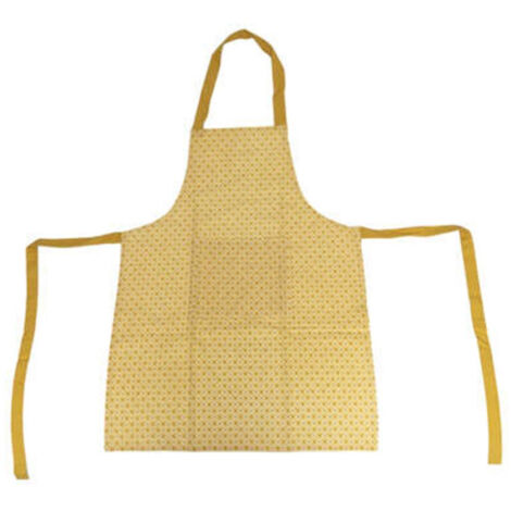 Tablier de Cuisine Imprimé "Paty" 80cm Jaune Ocre (1/2)