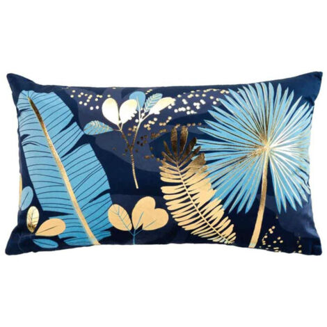 Housse de Coussin Déco "Prusseor" 30x50cm Bleu (1/3)