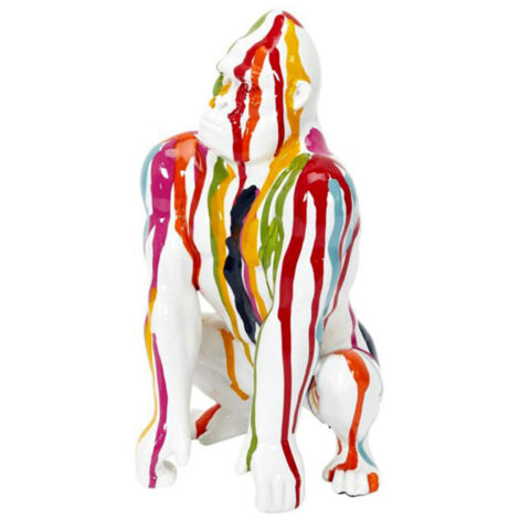 Statuette Déco Gorille "Rainbow" 24cm Multicolore (1/5)