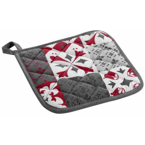 Manique de Cuisine "Credence" 19cm Gris & Rouge (1/5)