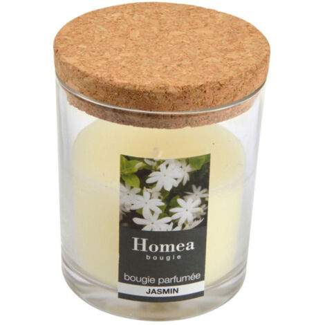 Bougie Verrine Parfumée "Essentiel" 8cm Jasmin (1/2)