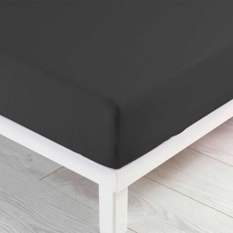 Drap Housse "Jersy" 140x190cm Anthracite