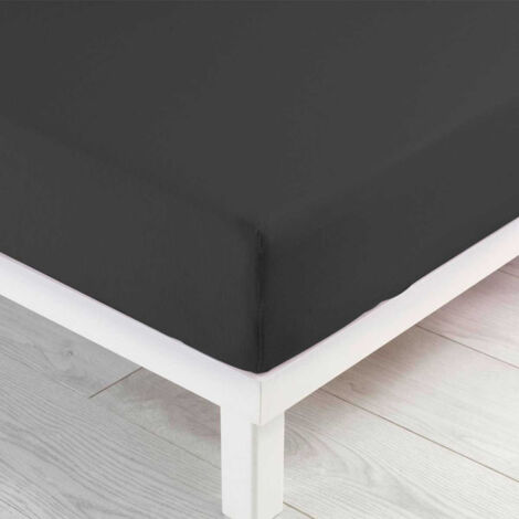 Drap Housse "Jersy" 160x200cm Anthracite