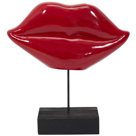 Décoration à Poser "Bouche" 19cm Rouge & Noir (1/4)