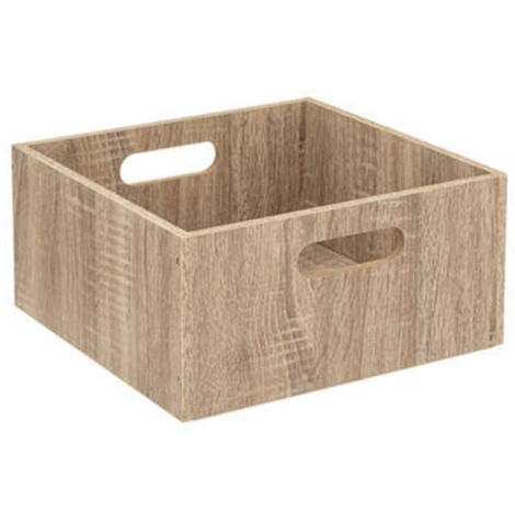 Boîte de Rangement en Bois "Mix n'Modul" 15x31cm Naturel (1/2)