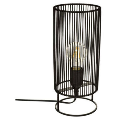 Lampe sur Pied Design "Nora" 30cm Noir (1/2)