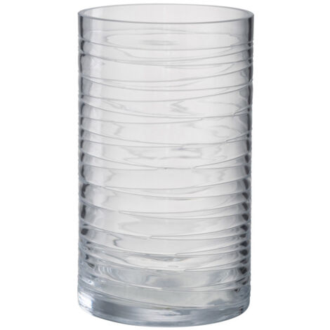 Photophore Design "Lignes Verre" 22cm Transparent (1/3)