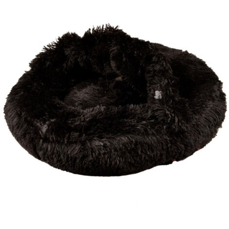 Panier Chausson Chien & Chat "Fluffy" 55cm Noir (1/4)