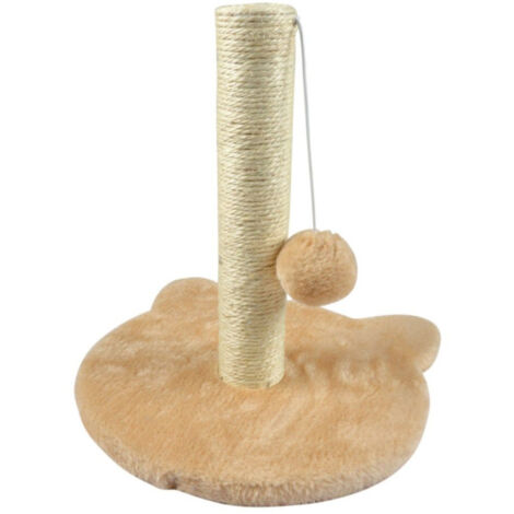 Arbre à Chat avec Socle "Tête" 33cm Écru (1/4)