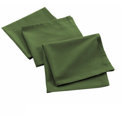 Lot de 3 Serviettes de Table "Mistral" 40x40cm Vert