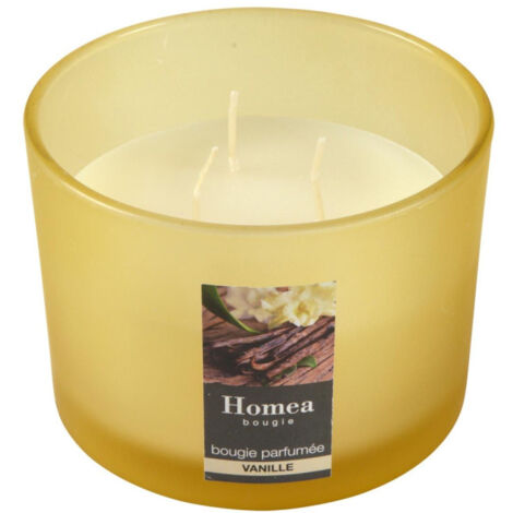 Bougie Verrine Parfumée "Essentiel" 11cm Vanille (1/2)