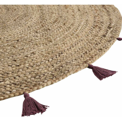 Tapis jute rond 120 cm au meilleur prix | Leroy Merlin