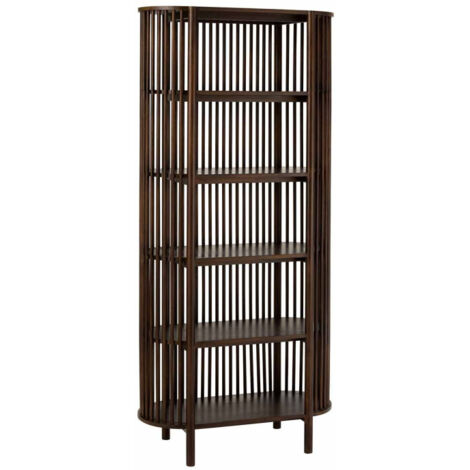Étagère 5 Niveaux en Bois "Gavya" 190cm Brun Foncé (1/5)