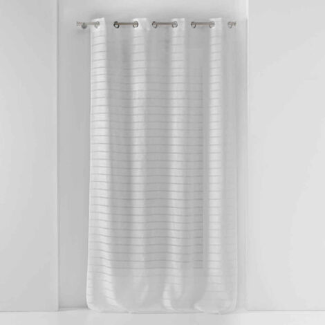 Rideau Voilage à Œillets "Samara" 135x280cm Blanc (1/5)