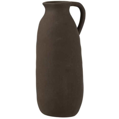 Vase Design en Céramique "Cruche" 35cm Noir (1/2)