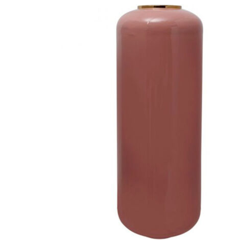 Vase Design "Touna" 81cm Rose & Or (1/3)