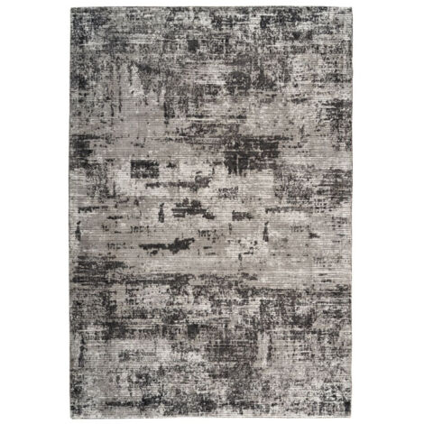 Tapis Rétro Motif Imprimé "Sinai III" Anthracite 80 x 150 cm (1/2)