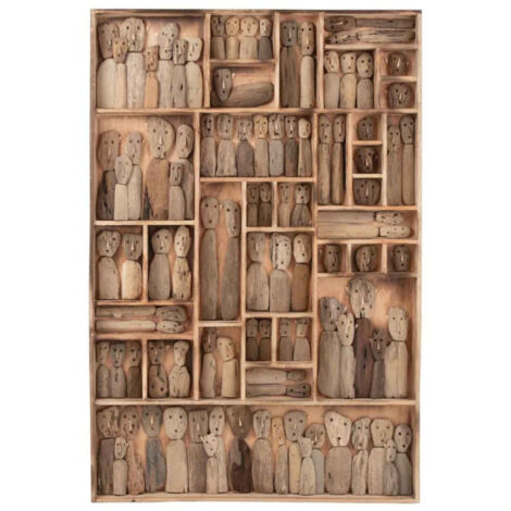 Décoration Murale "Famille Masques" 150cm Beige (1/2)