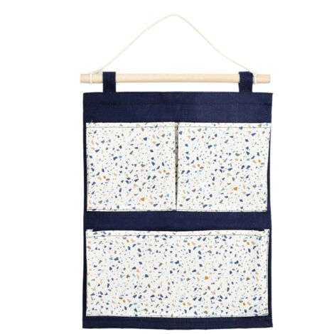 Rangement à Suspendre "Terrazzo" 47cm Bleu (1/3)