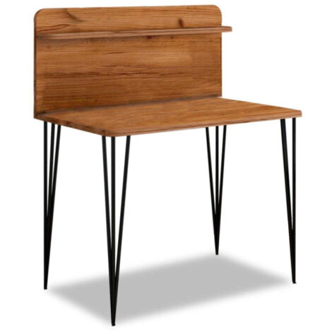 Bureau avec Étagère Design "Segma" 115cm Noisette (1/3)