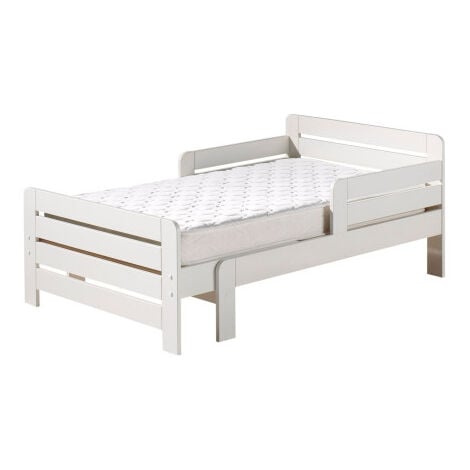 Paris Prix Pack - Lit Évolutif & Matelas Enfant Jumper Blanc pas cher 