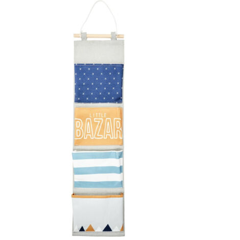 Rangement à Suspendre Enfant "Vertical" 86cm Bleu (1/3)