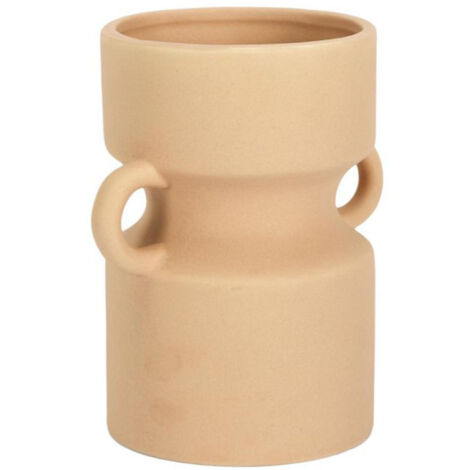 Vase avec Anse Déco "Arty" 15cm Beige Nude (1/3)