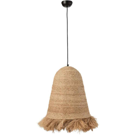 Lampe Suspension Design "Ozie" 50cm Naturel (1/3)