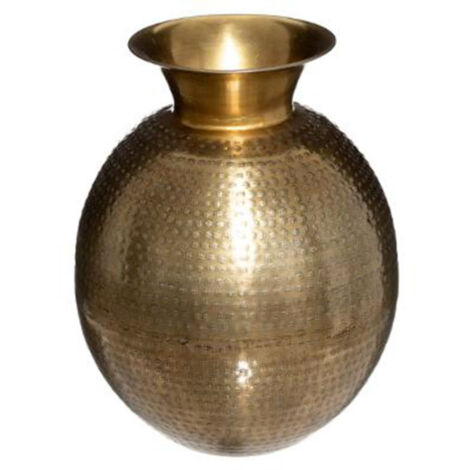 Vase Design en Métal "Oasis" 40cm Or (1/2)