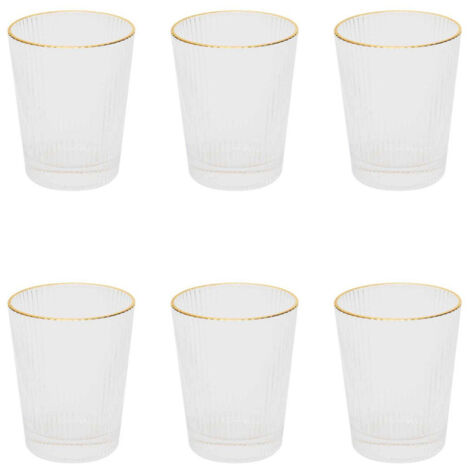Lot de 6 Verres Design "Liseré" 35cl Transparent (1/3)