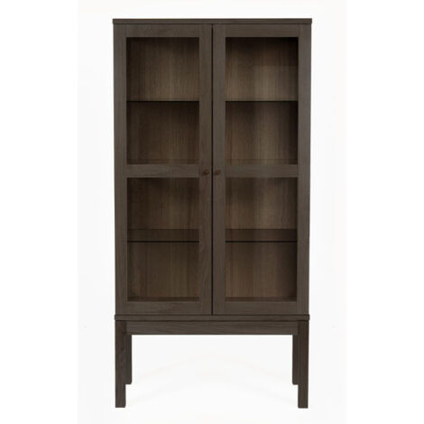 Vitrine 2 Portes "AbbeyWood" 170cm Marron (1/2)