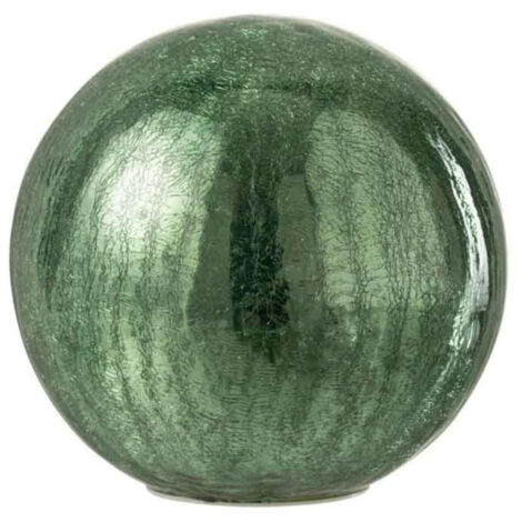 Boule en Verre Led Déco "Sazo" 20cm Vert (1/3)