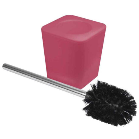 Brosse WC Soft Touch "Vitamine" 38cm Framboise (1/3)