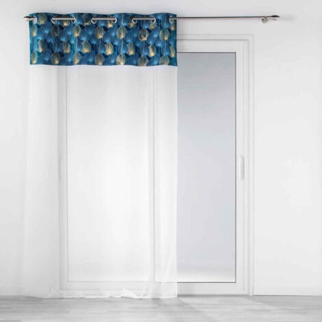 Rideau Voilage à Œillets "Clairine" 140x240cm Bleu