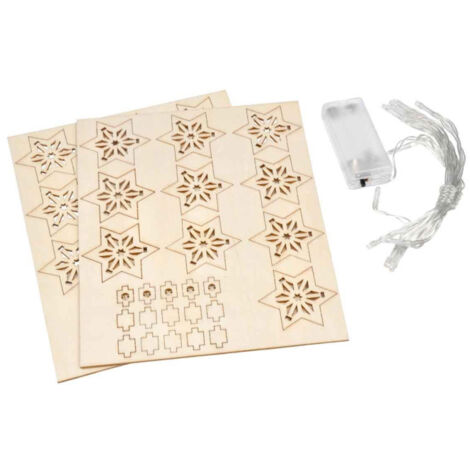 Kit Guirlande Led à Réaliser "Noël Étoiles" Naturel (1/2)