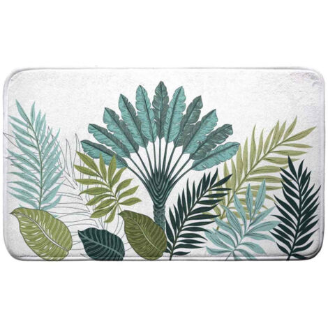 Tapis de Bain "Panazio" 45x75cm Vert & Blanc (1/2)
