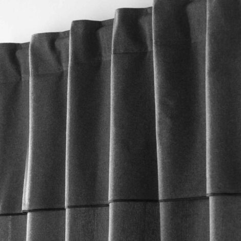 Rideau à Passants "Mistraline" 140x240cm Anthracite