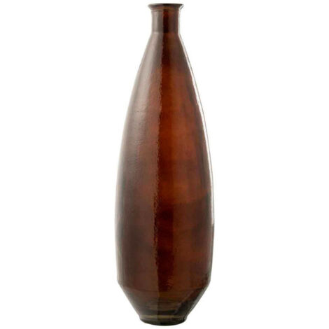 Vase Design en Verre Déstructuré Bravi 16cm Marron