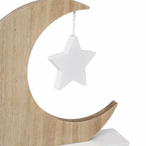 Cadre Photo Enfant Lune 10x15cm Blanc & Beige