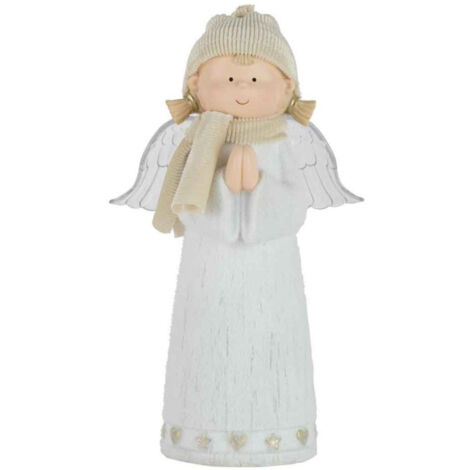 Statuette Déco Led "Ange" 28cm Blanc (1/2)