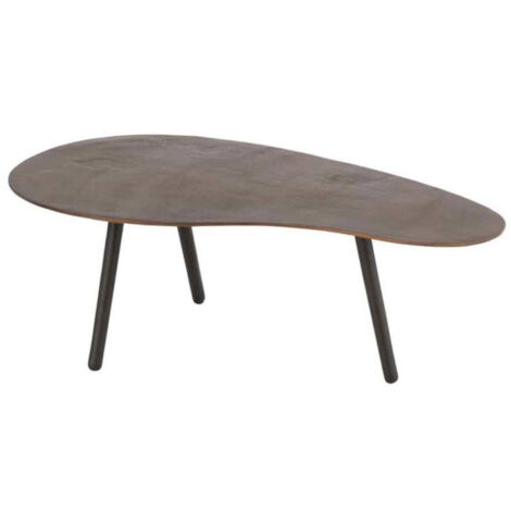 Table Basse Design "Goutte" 89cm Marron (1/4)