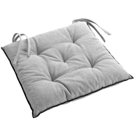 Galette de Chaise "Mistraline" 40x40cm Gris Chiné (1/5)