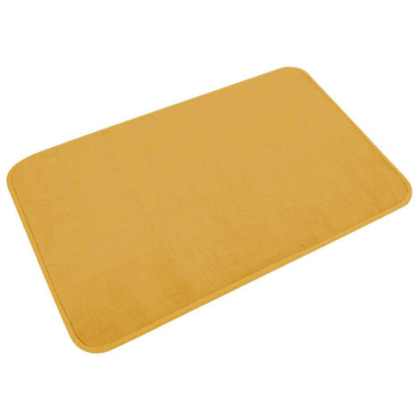 Tapis de Bain Microfibre "Vitamine" 45x75cm Ocre (1/3)