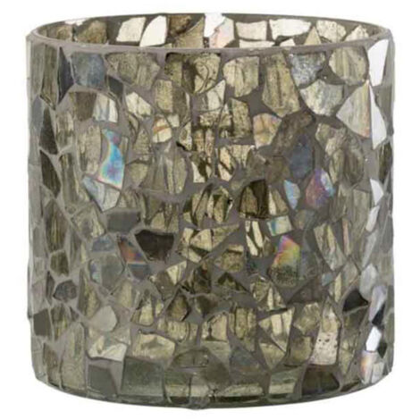 Photophore Design en Verre "Ido" 16cm Vert (1/4)