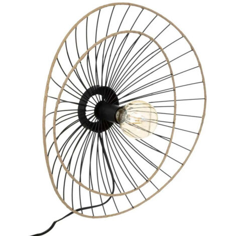 Applique Murale en Métal Design "Alara" 45cm Noir (1/3)
