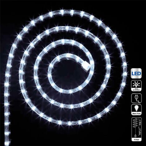 Paris Prix - Tube Lumineux Led extérieur 18m Blanc Froid (1/2)