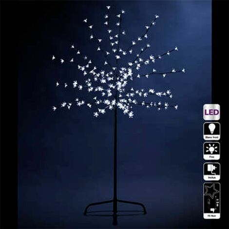 Paris Prix - Décoration Lumineuse arbre Prunus 150cm Blanc Froid