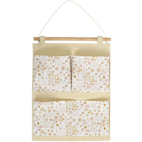 Rangement à Suspendre "Terrazzo" 41cm Rose (1/3)