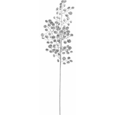 Paris Prix - Branche De Fleurs souffle Polaire 75cm Argent